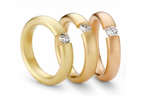 时尚男士女士情侣钻戒18K金戒指黄金玫瑰金白金私人定制MISSG高档珠宝生产厂家