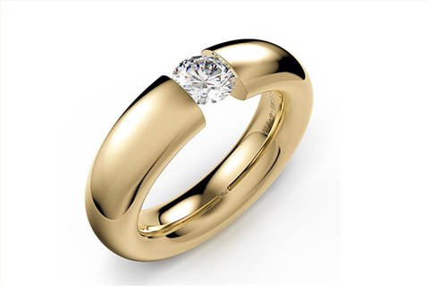 时尚男士女士情侣钻戒18K金戒指黄金玫瑰金白金私人定制MISSG高档珠宝生产厂家