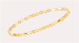 欧美大牌18K金手镯玫瑰金白金黄金钻石手镯个性定制MISSG高档珠宝生产厂家来图来样加工