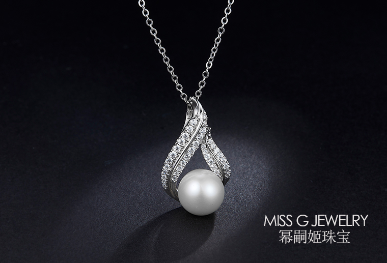 S925银镶珍珠 饰品加工定制