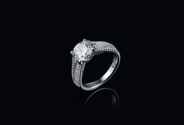 S925银欧美设计镶嵌宝石纯银戒指戒子外贸首饰广州MISSG银饰品厂家直销